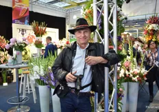 Willie Armellini of Flowers and Scents was also visiting the show.